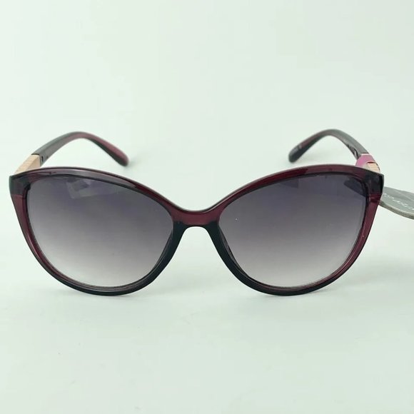 SG00755 Maxblock Sunglasses For Women Cat Eye 100% UVA-UVB Protect, Maroon SR12 - Picture 1 of 5